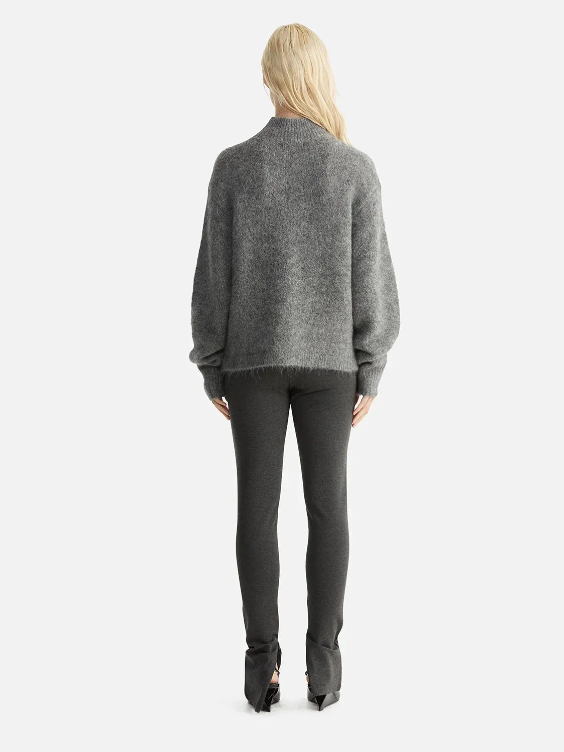 ENA PELLY - Nicola Mohair Knit - Charcoal