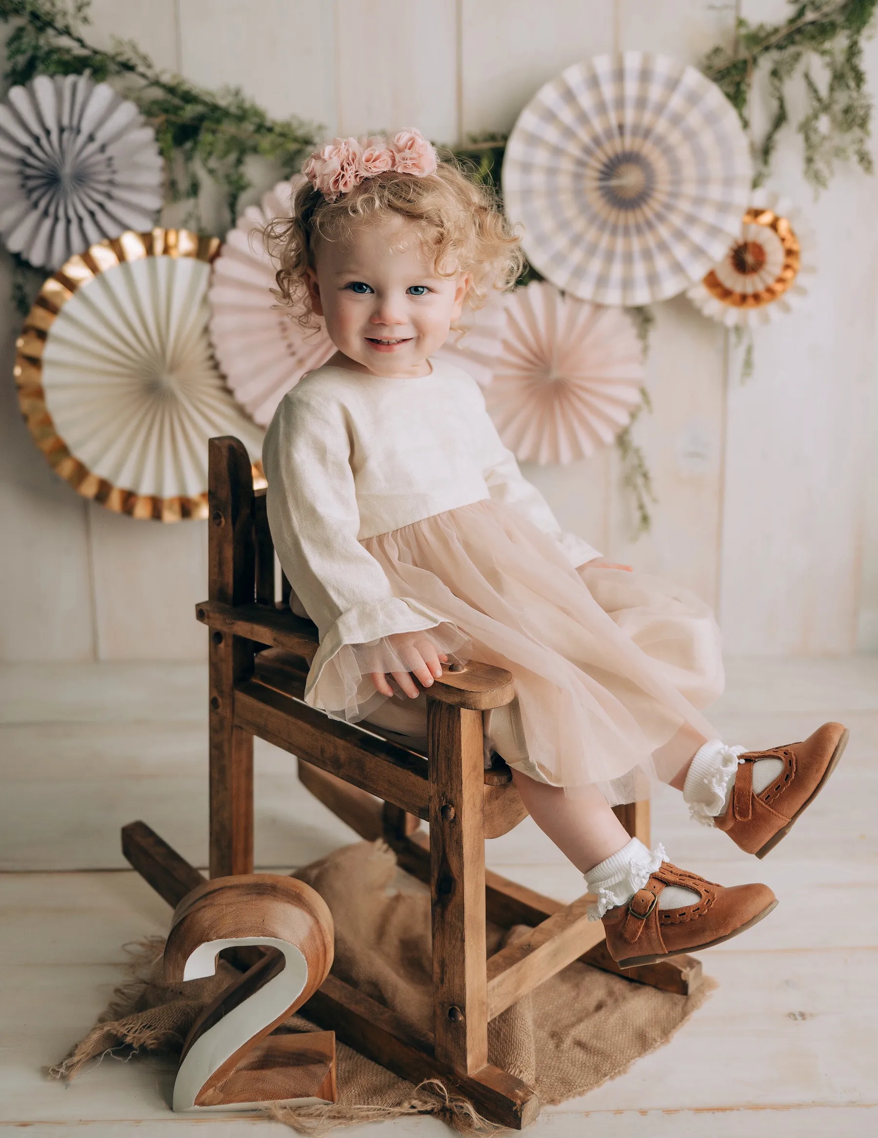 Ever After Linen Tutu Dress - Ivory Blush