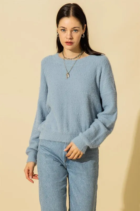 Faby Fuzzy Sweater - Blue