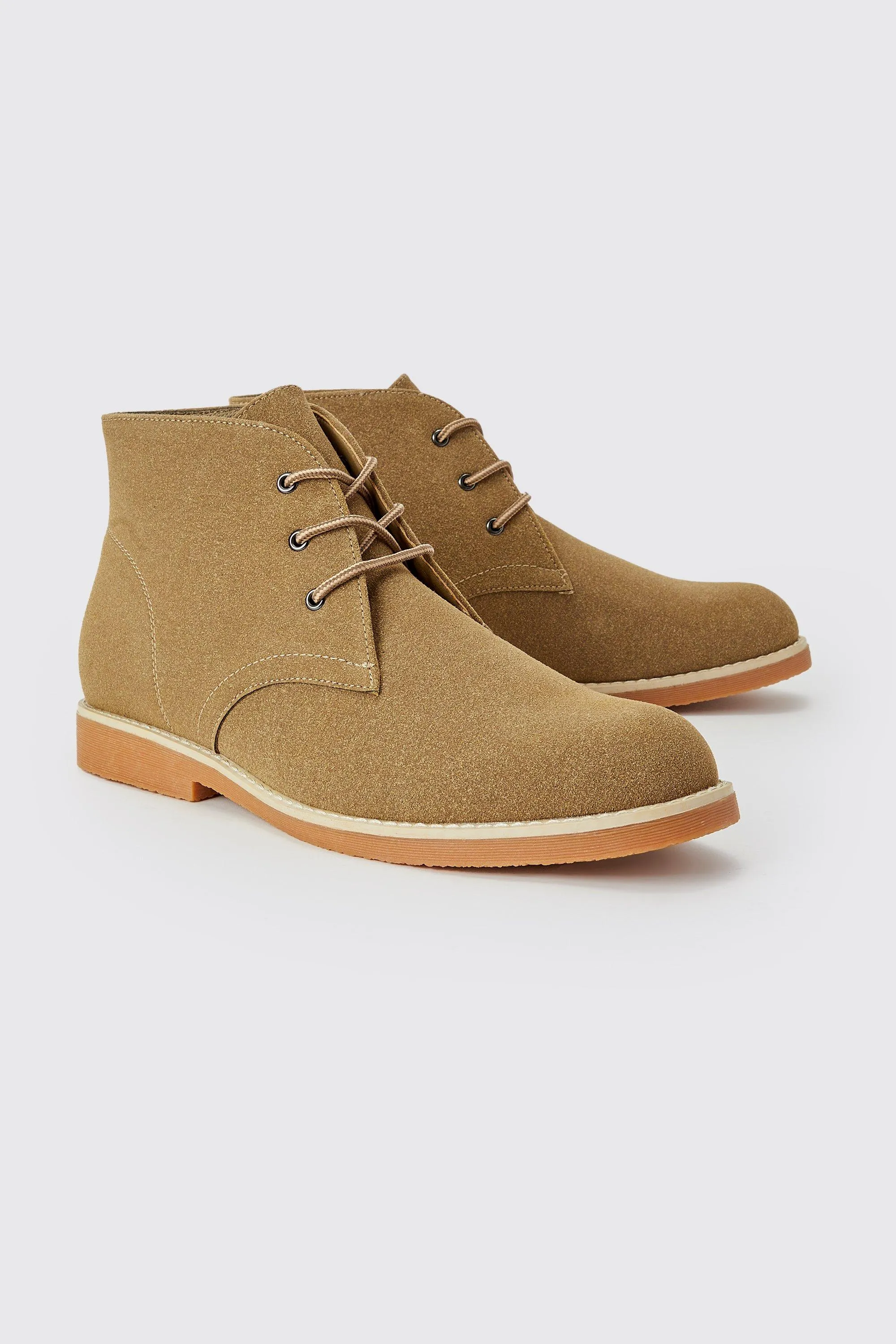 Faux Suede Chukka Boot