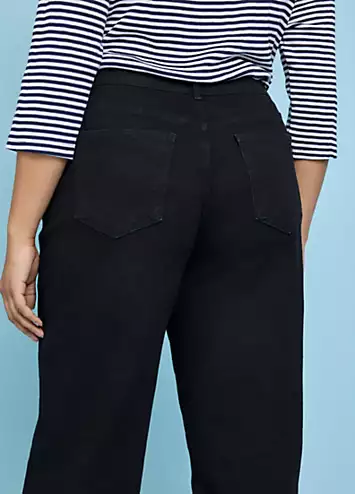 Feel Good Black Olivia Barrel Jeans by Freemans | Kaleidoscope