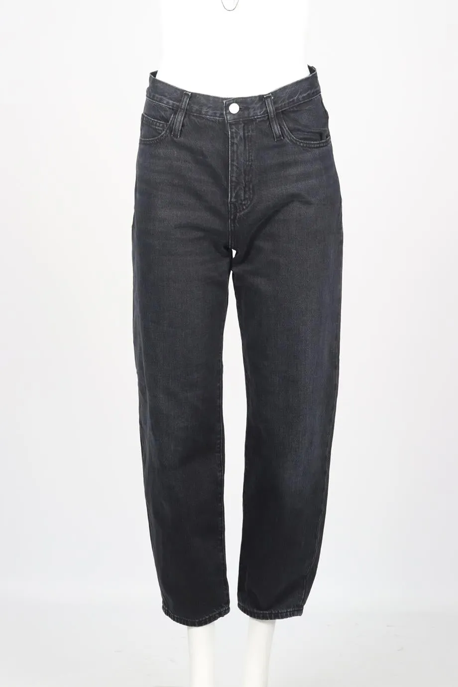 FRAME HIGH RISE TAPERED JEANS W26 UK 8