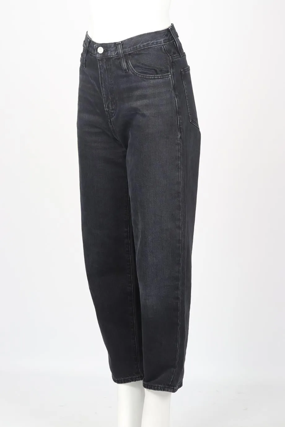 FRAME HIGH RISE TAPERED JEANS W26 UK 8