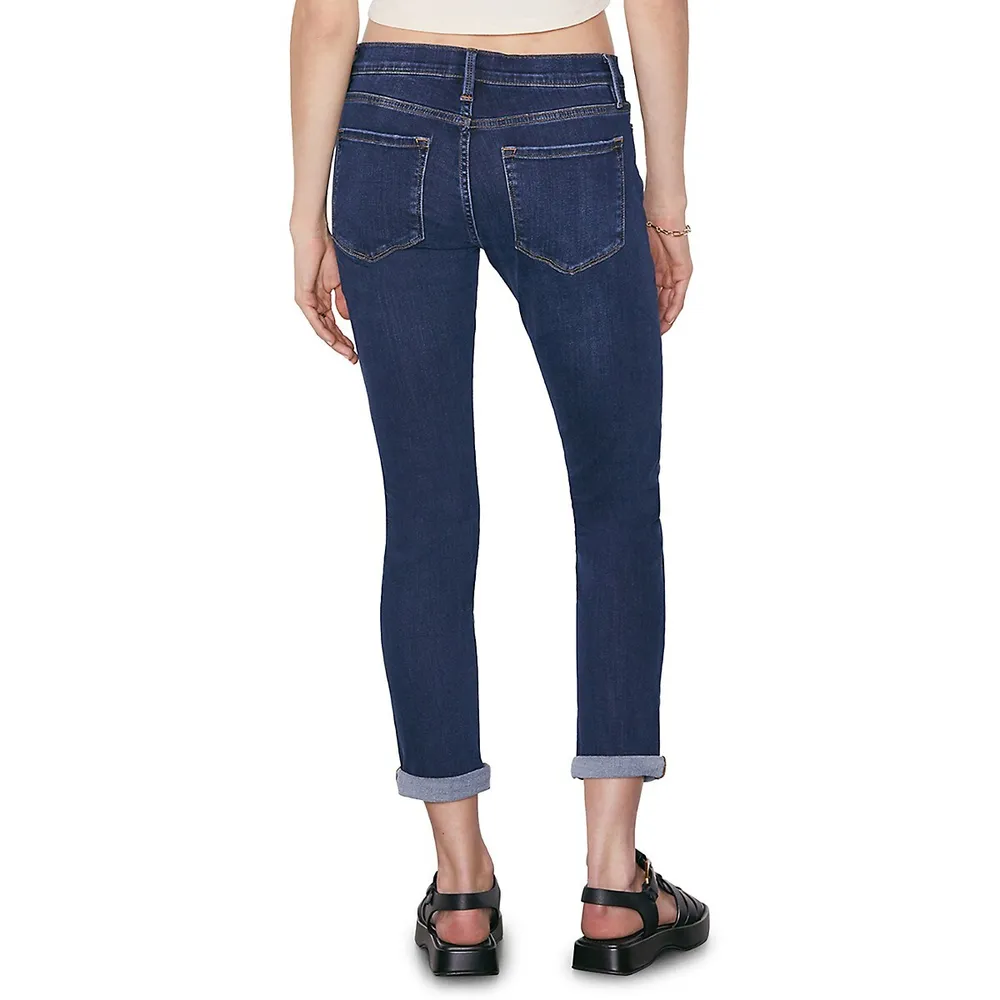 FRAME Le Garcon Low-Waist Boyfriend Jeans