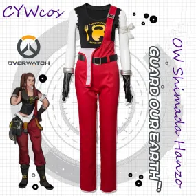 Game OW Cosplay Brigitte Lindholm Cosplay Costume Brigitte Work Uniforms Christmas Costumes Full Sets Shirt+Pants+Belt+Gloves