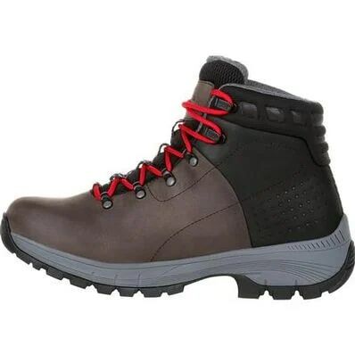 Georgia Men's Eagle Trail Waterproof Hiker Boot in Black Charcoal