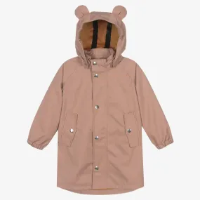 Girls Pink Waterproof Coat