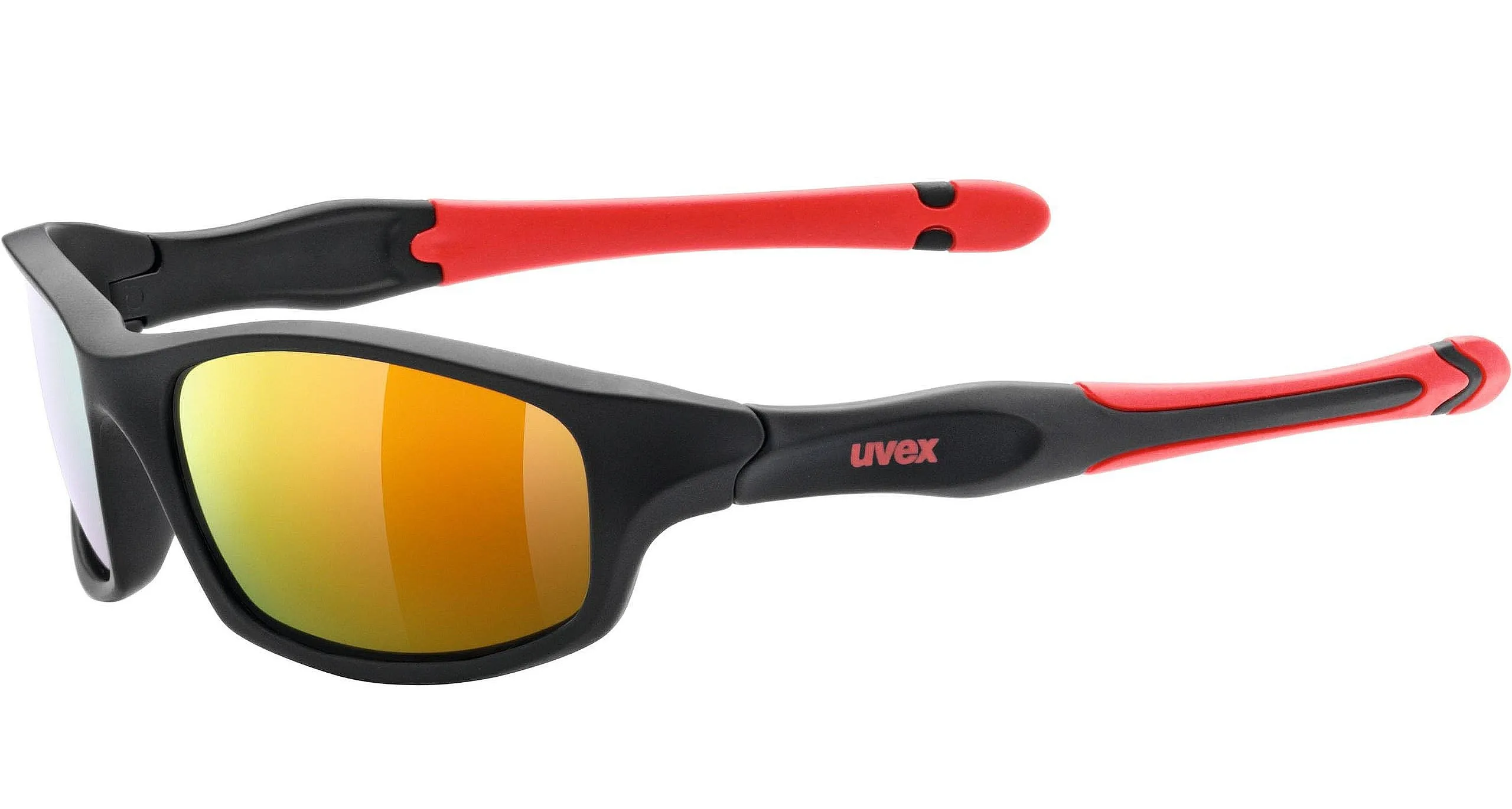 glasses Uvex Sportstyle 507 - Black Mat Red/Mirror Red Cat.3 - unisex junior