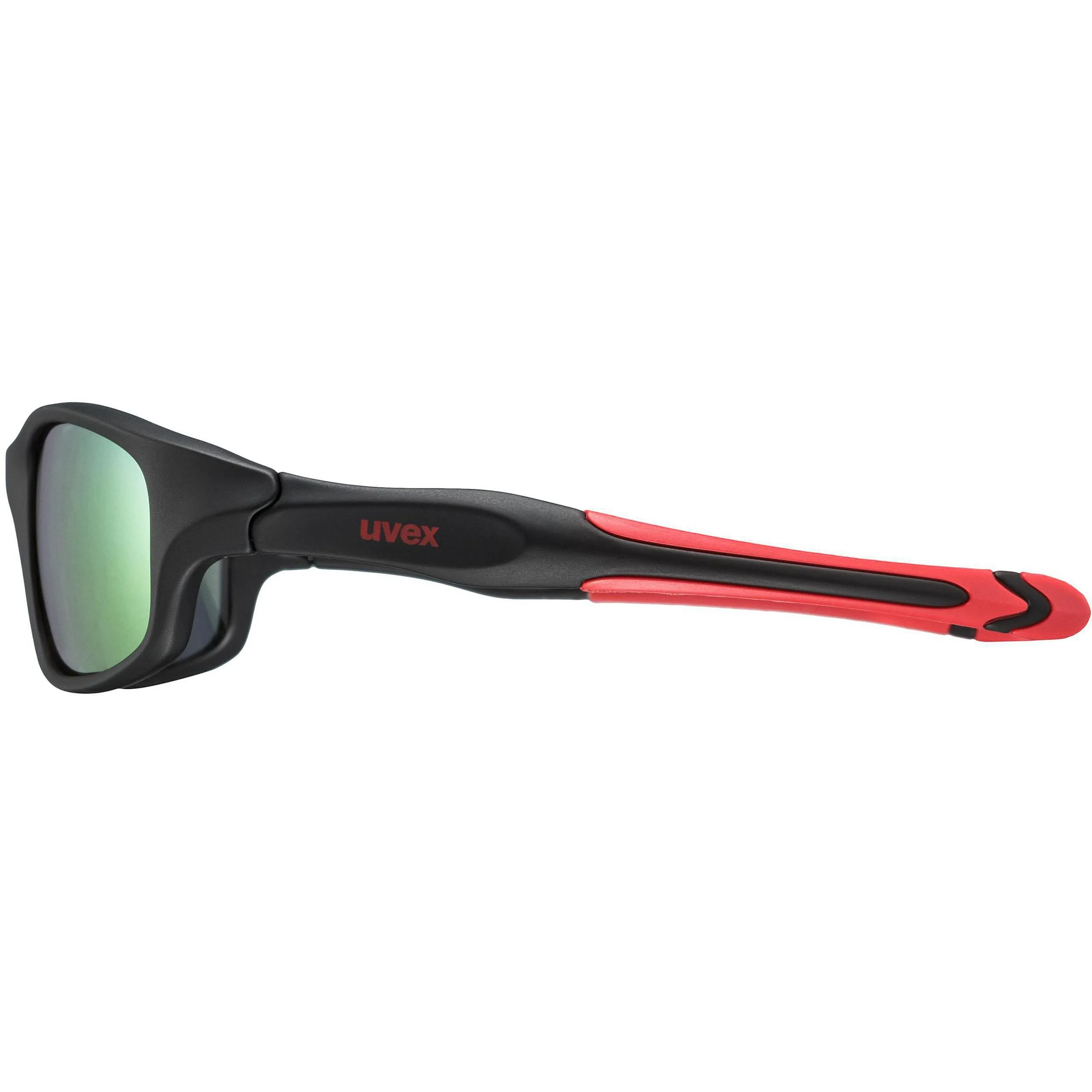 glasses Uvex Sportstyle 507 - Black Mat Red/Mirror Red Cat.3 - unisex junior