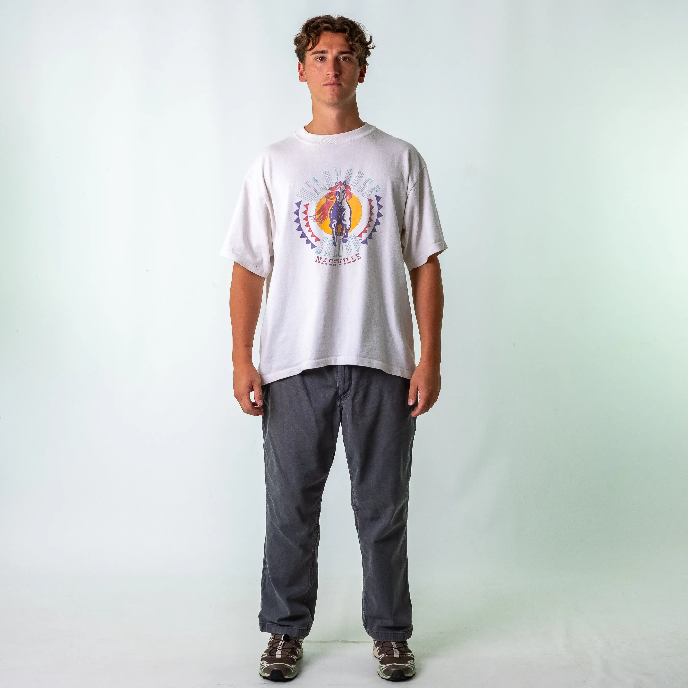 Grey 90s Carhartt Canvas Carpenter Jeans Baggy Pants (38x30)