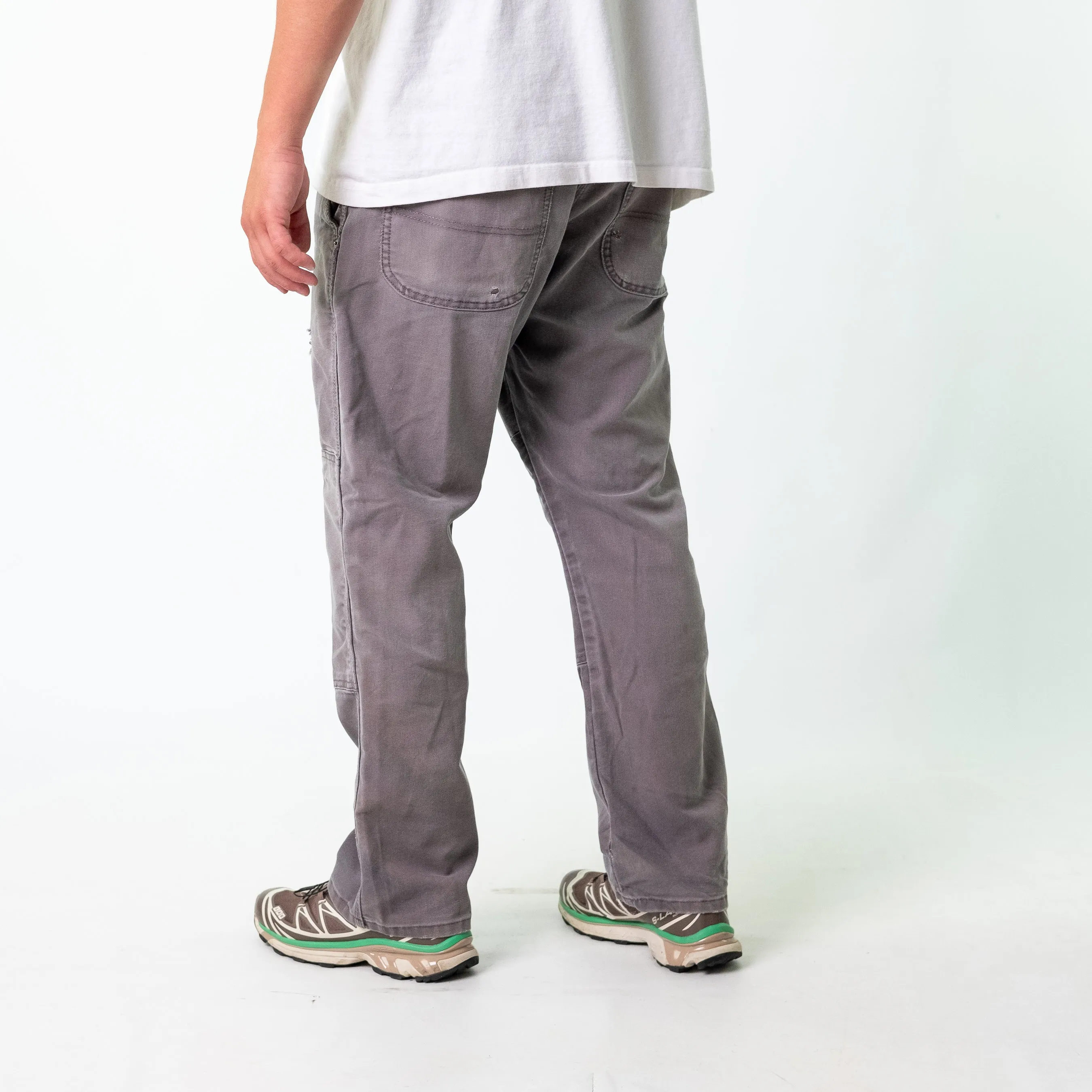 Grey 90s Dickies Denim Carpenter Jeans Baggy Pants (38x30)