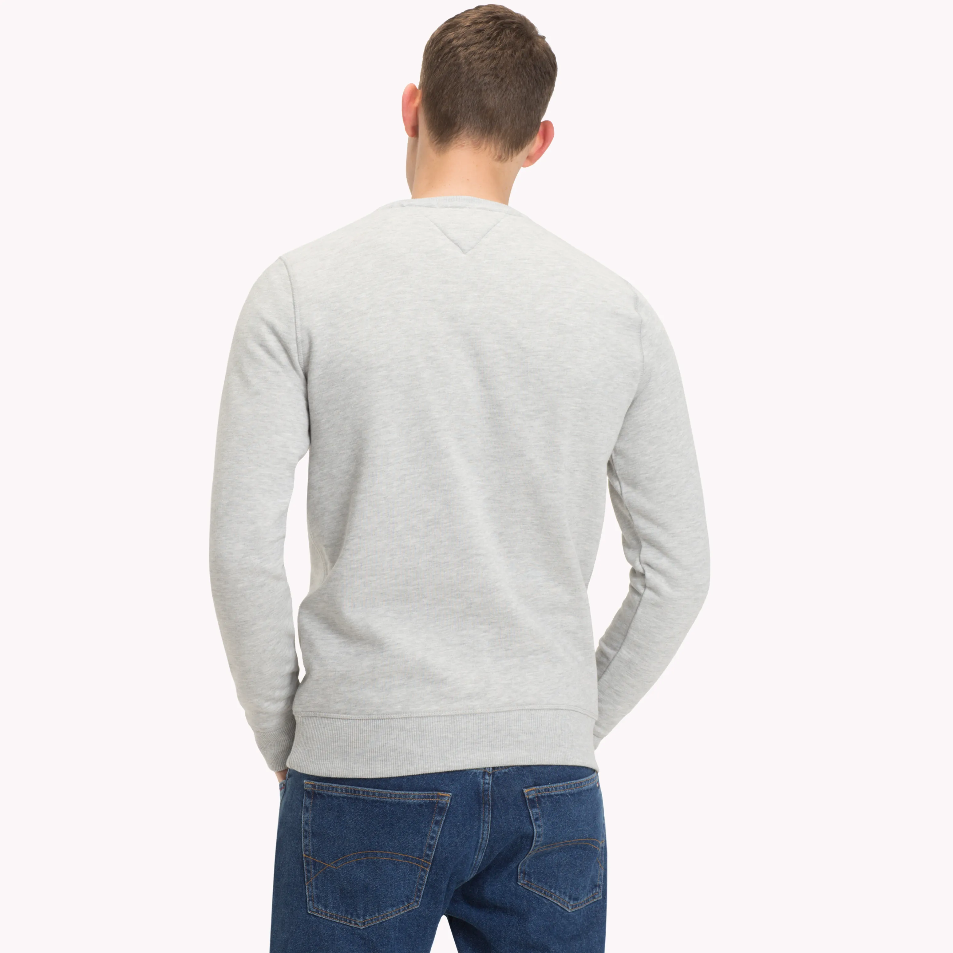 Grey Regular Fit Fleece Sweatshirt | Sweatshirts & Hoodies | Tommy Hilfiger