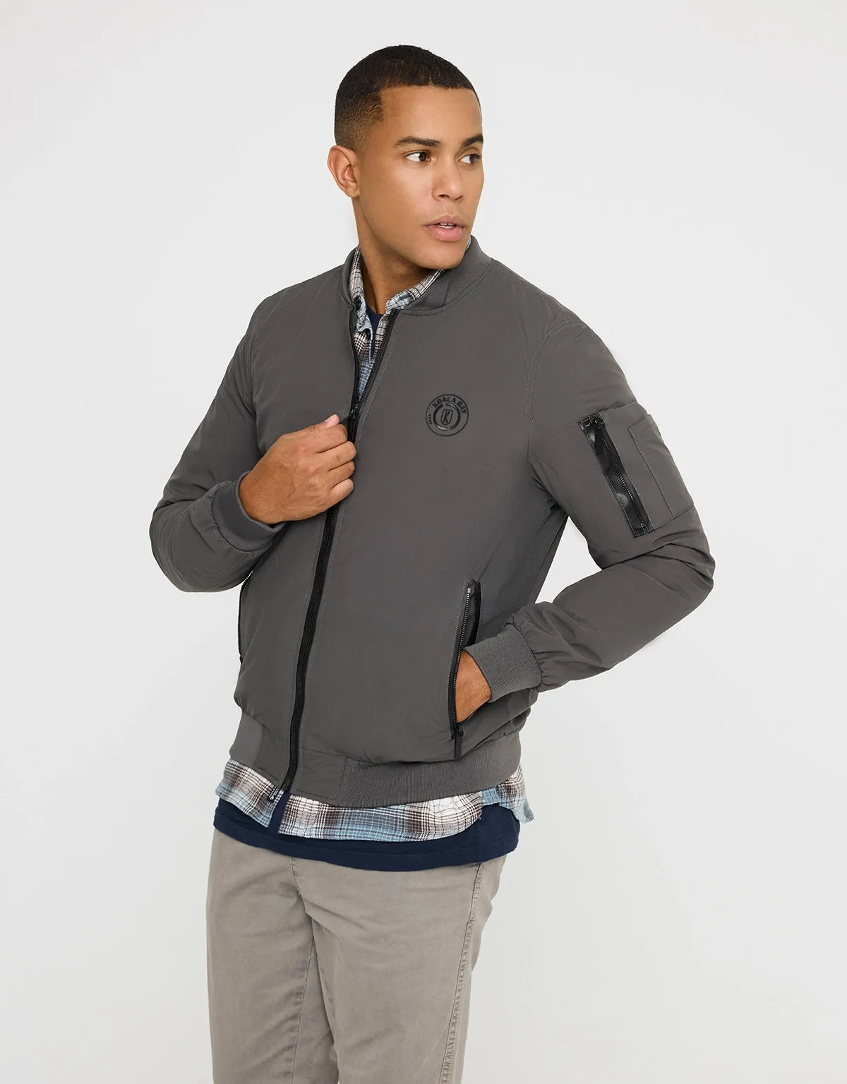 Grey Zip Jacket - Marloes