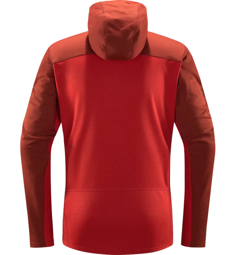 Haglofs Mens ROC Flash Mid Hoodie Corrosion/Zenith Red