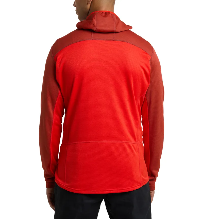 Haglofs Mens ROC Flash Mid Hoodie Corrosion/Zenith Red