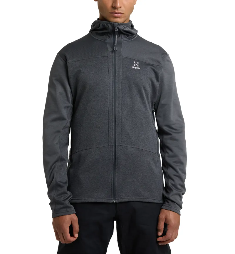 Haglofs Mens ROC Flash Mid Hoodie Magnetite