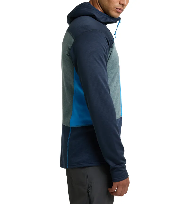 Haglofs Mens ROC Flash Mid Hoodie Tarn Blue/Steel Blue