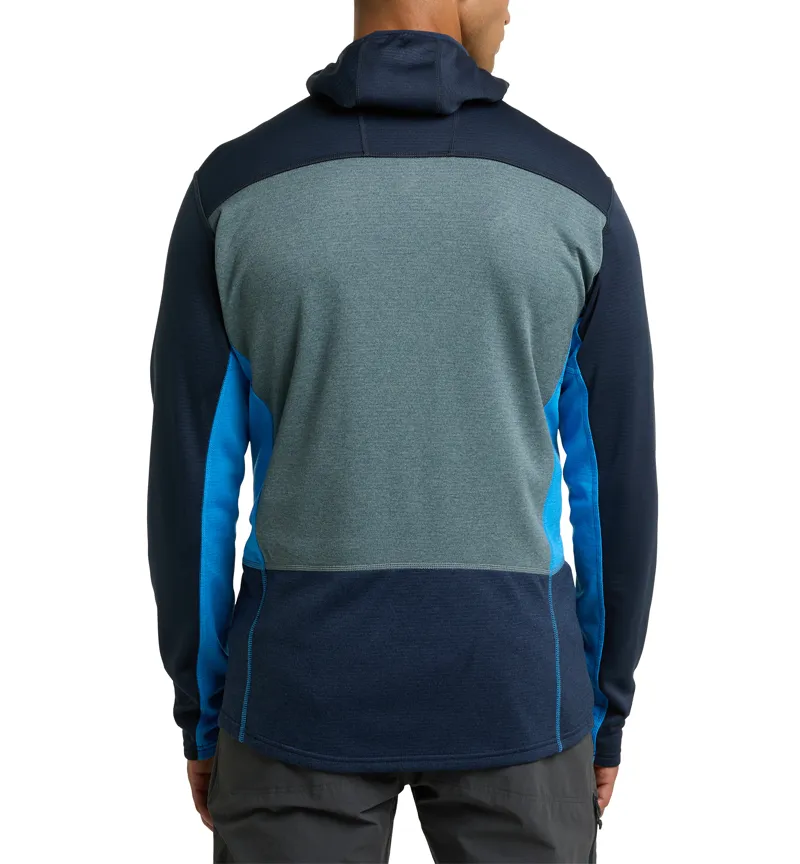 Haglofs Mens ROC Flash Mid Hoodie Tarn Blue/Steel Blue