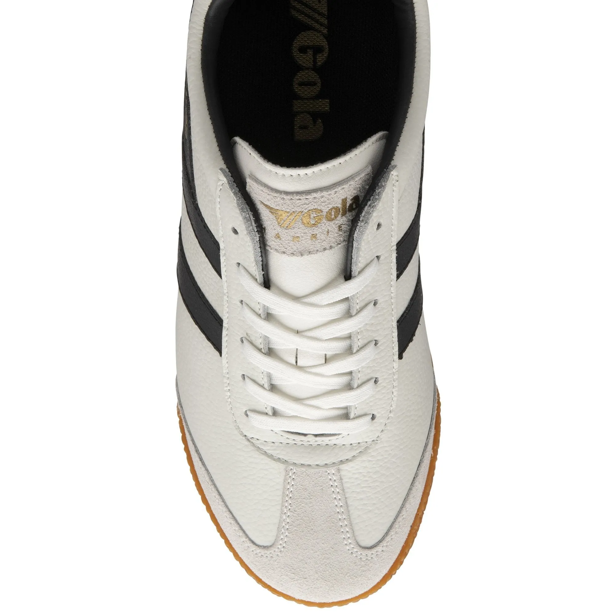 Harrier Leather Sneaker (White + Black + Black)