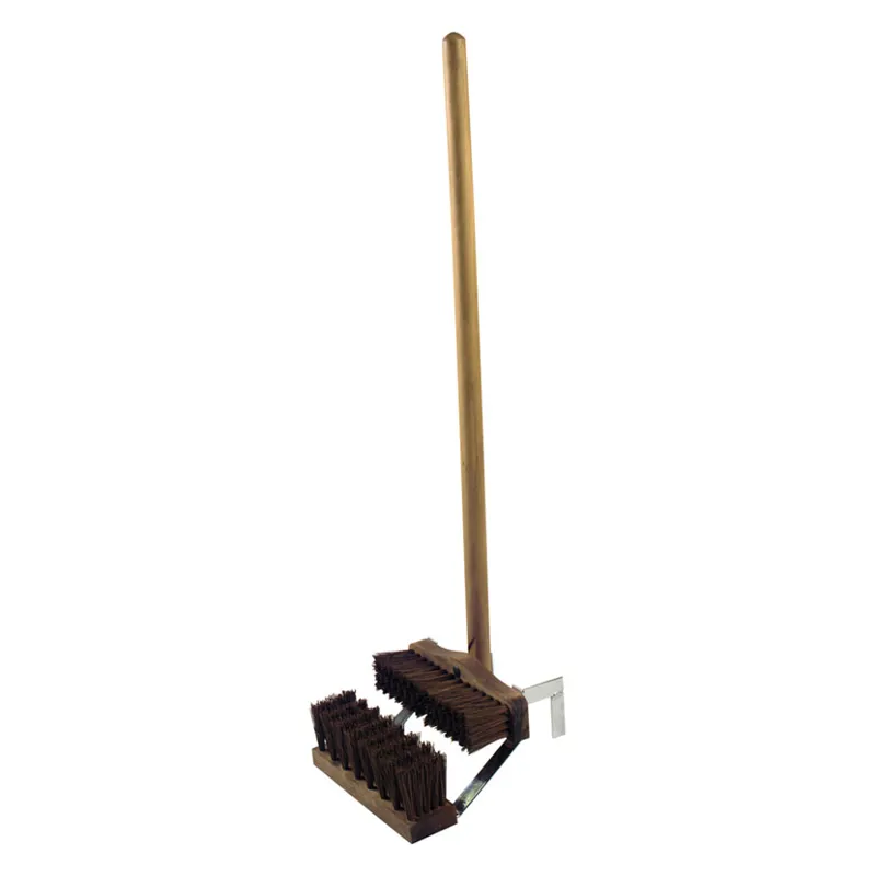 Hillbrush Stiff Boot Wiper with Handle in Brown - WEB EXCLUSIVE