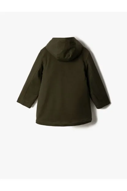 Hooded Coat Padded Pocket