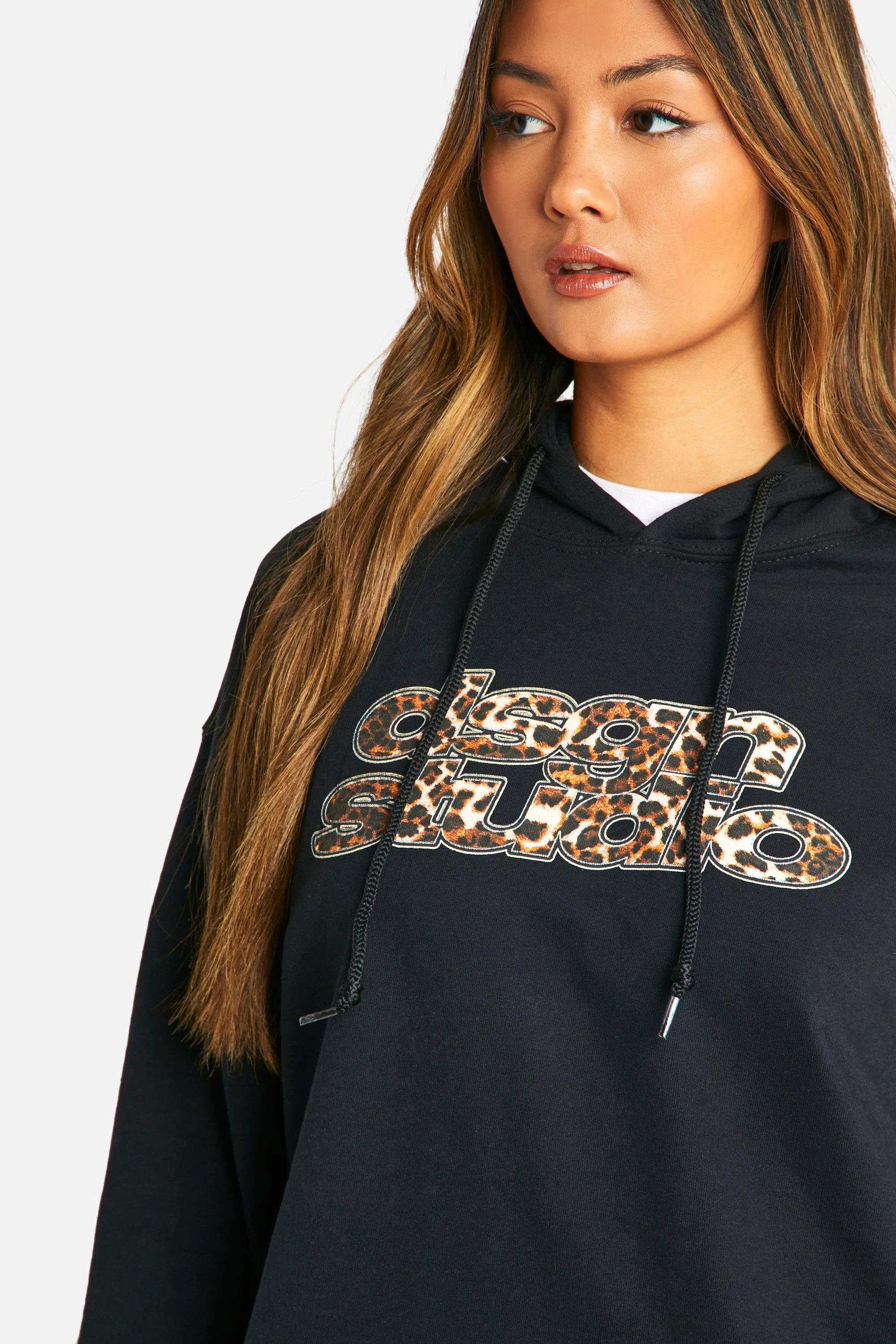 Hoodies & Sweatshirts | Dsgn Studio Leopard Printed Ovesized Hoodie | boohoo