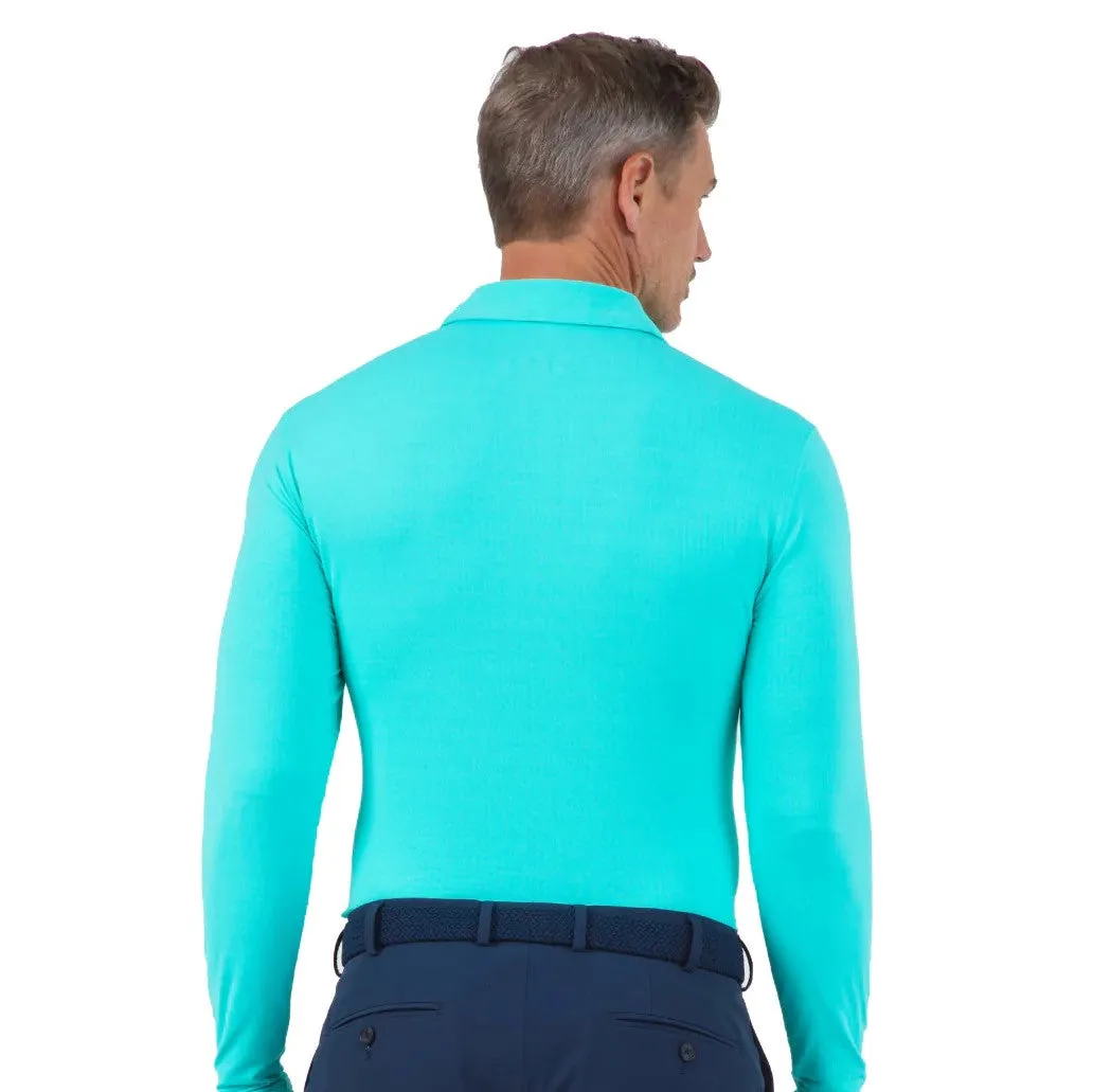 IBKUL Mens Polo Long Sleeve Mint