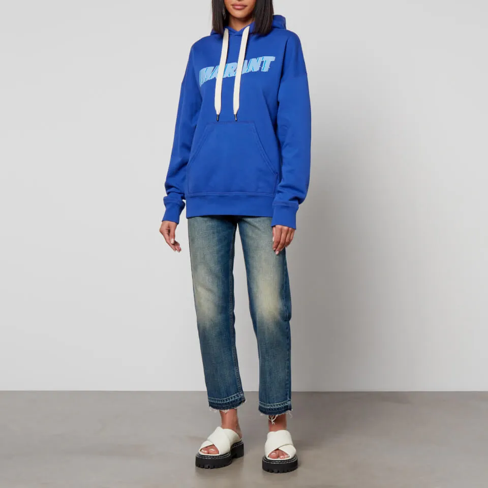 Isabel Marant Étoile Mansel Cotton-Blend Flash Logo Hoodie - FR 34/UK 6 | Coggles