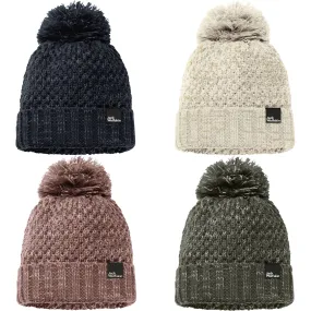 Jack Wolfskin Womens Highloft Sherpa Lined Bobble Hat