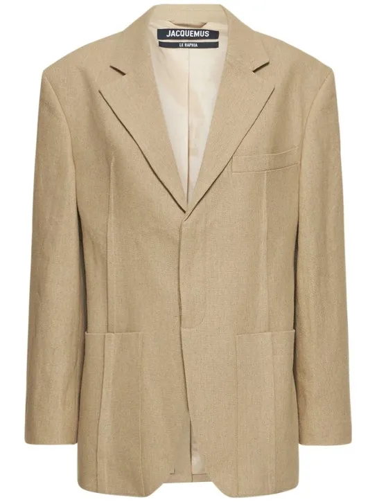 Jacquemus   La Veste d'Homme oversize linen jacket 