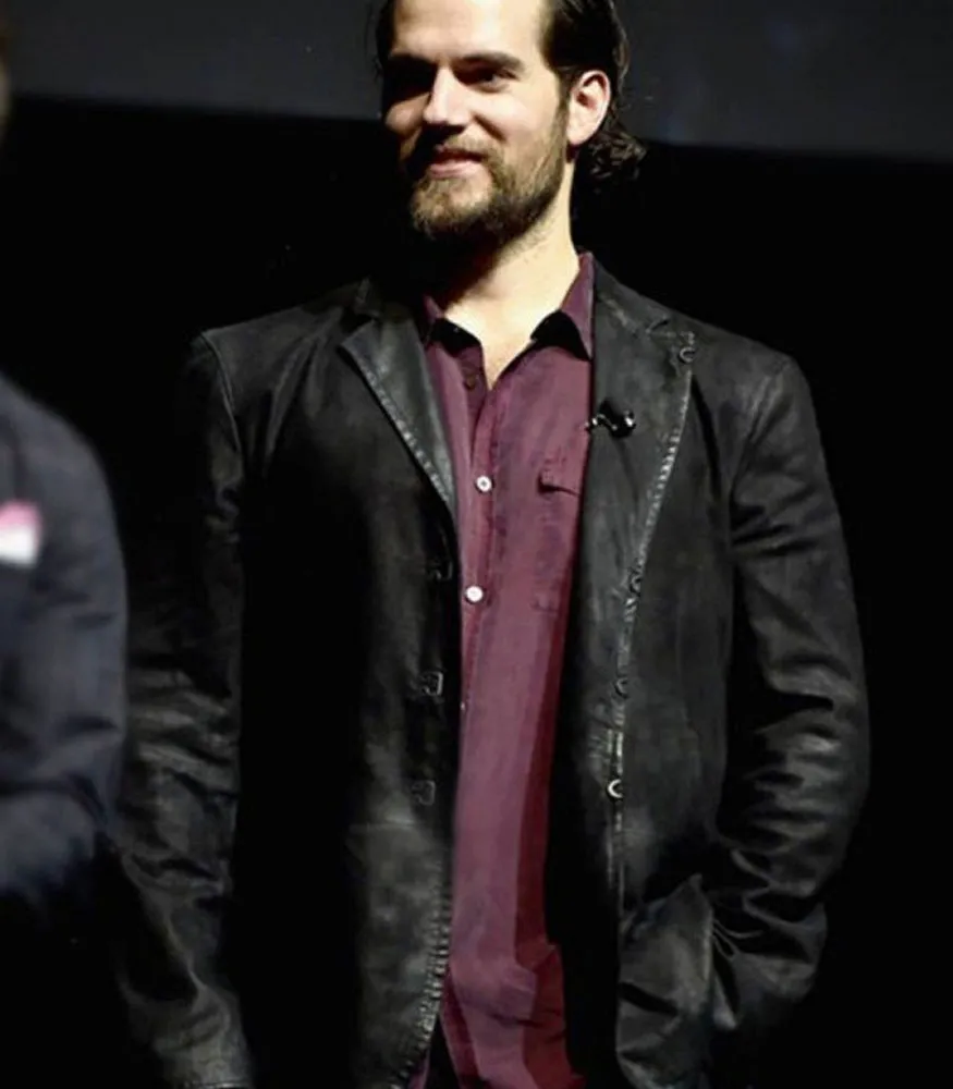 JUSTICE LEAGUE HENRY CAVILL BLACK JACKET