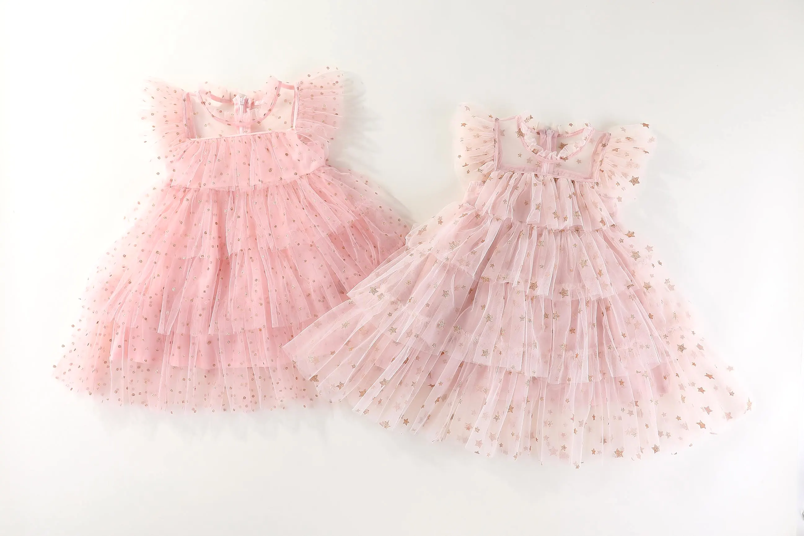 KHLOE SOFT TULLE TUTU DRESS - GOLDEN STARS: 4-5Y, 5-6Y only left