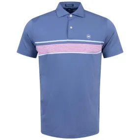 Ledger Tailored Fit Performance Jersey Polo Blue Pearl - SS24