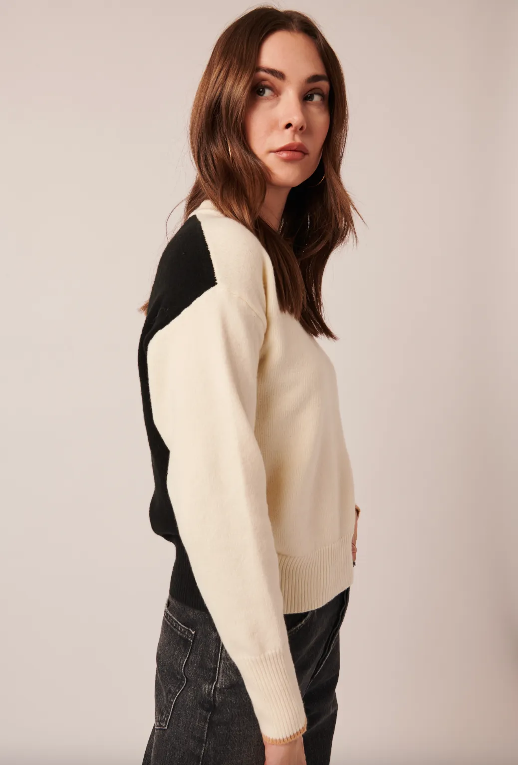 Leia Colorblock Sweater - Moonlight