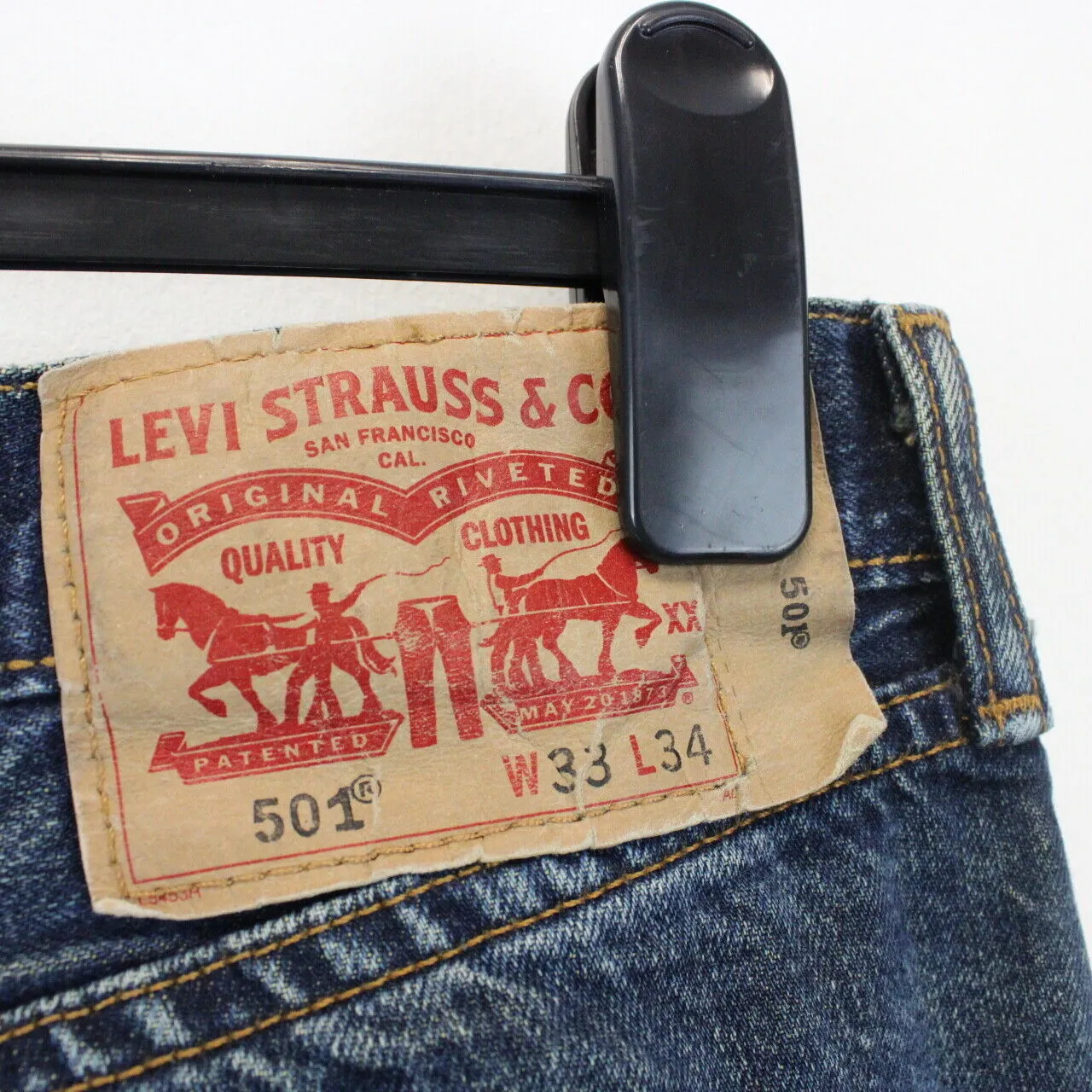 LEVIS 501 Jeans Mid Blue | W33 L34