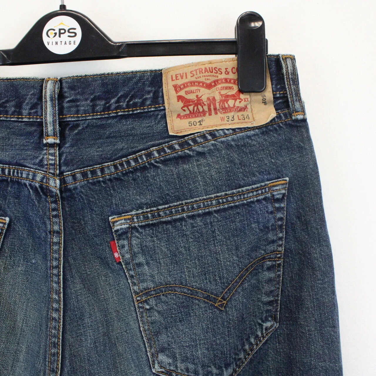 LEVIS 501 Jeans Mid Blue | W33 L34