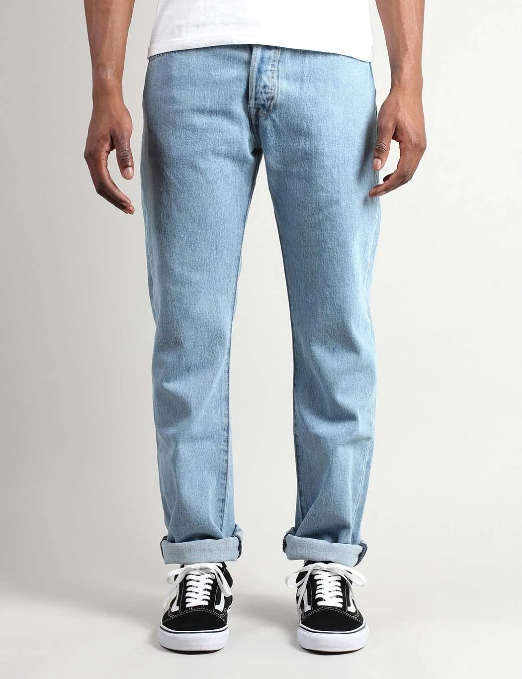 Levis 501 Straight Fit Jeans - Light Broken In