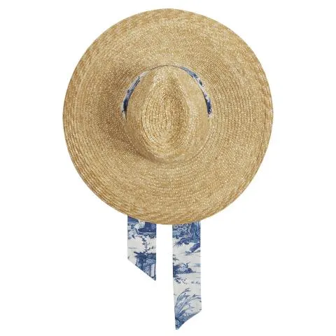 --Liberty Toile Society Ribbon Straw Hat-