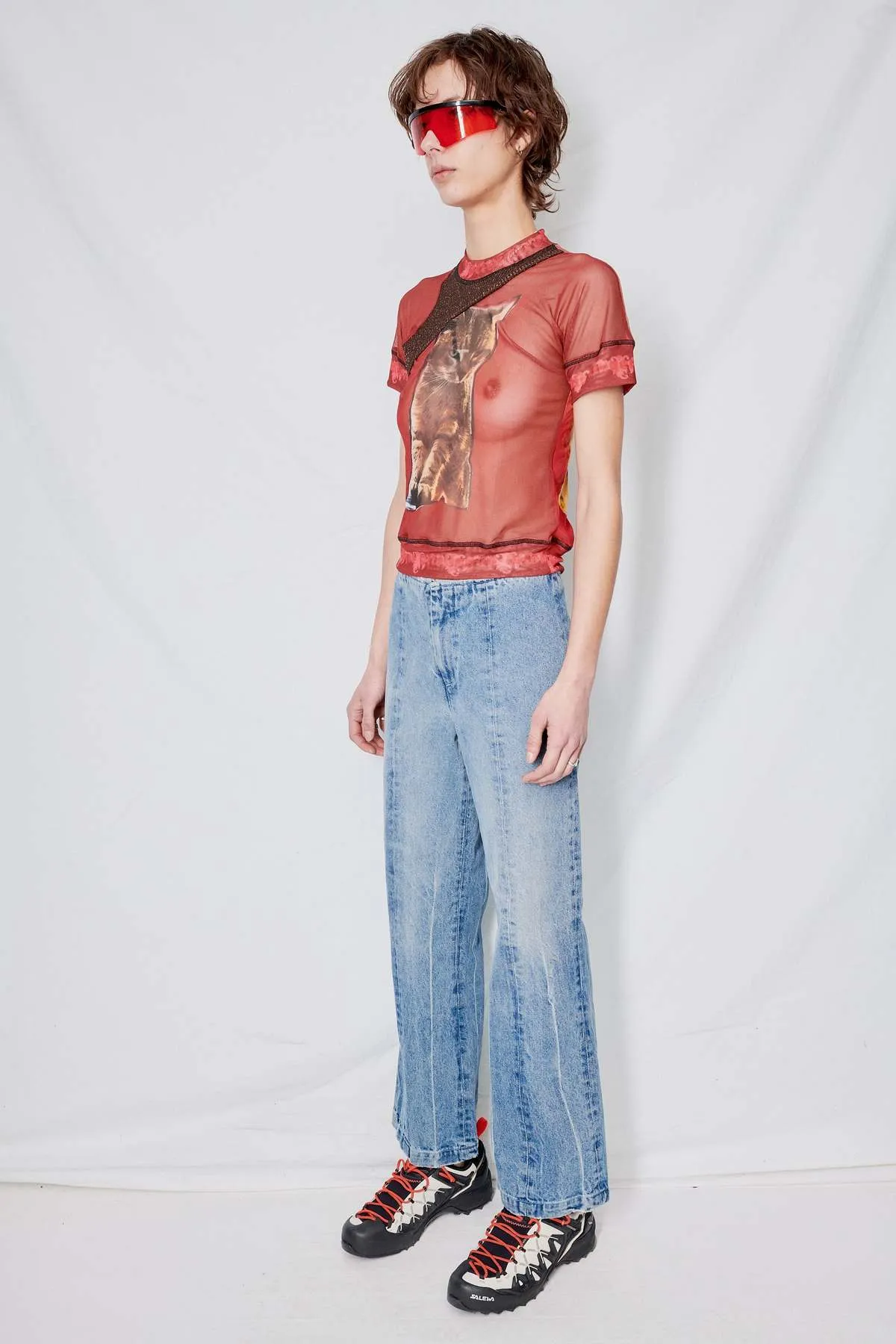 Light Wash Denim Flare Pant - Light Wash Denim 