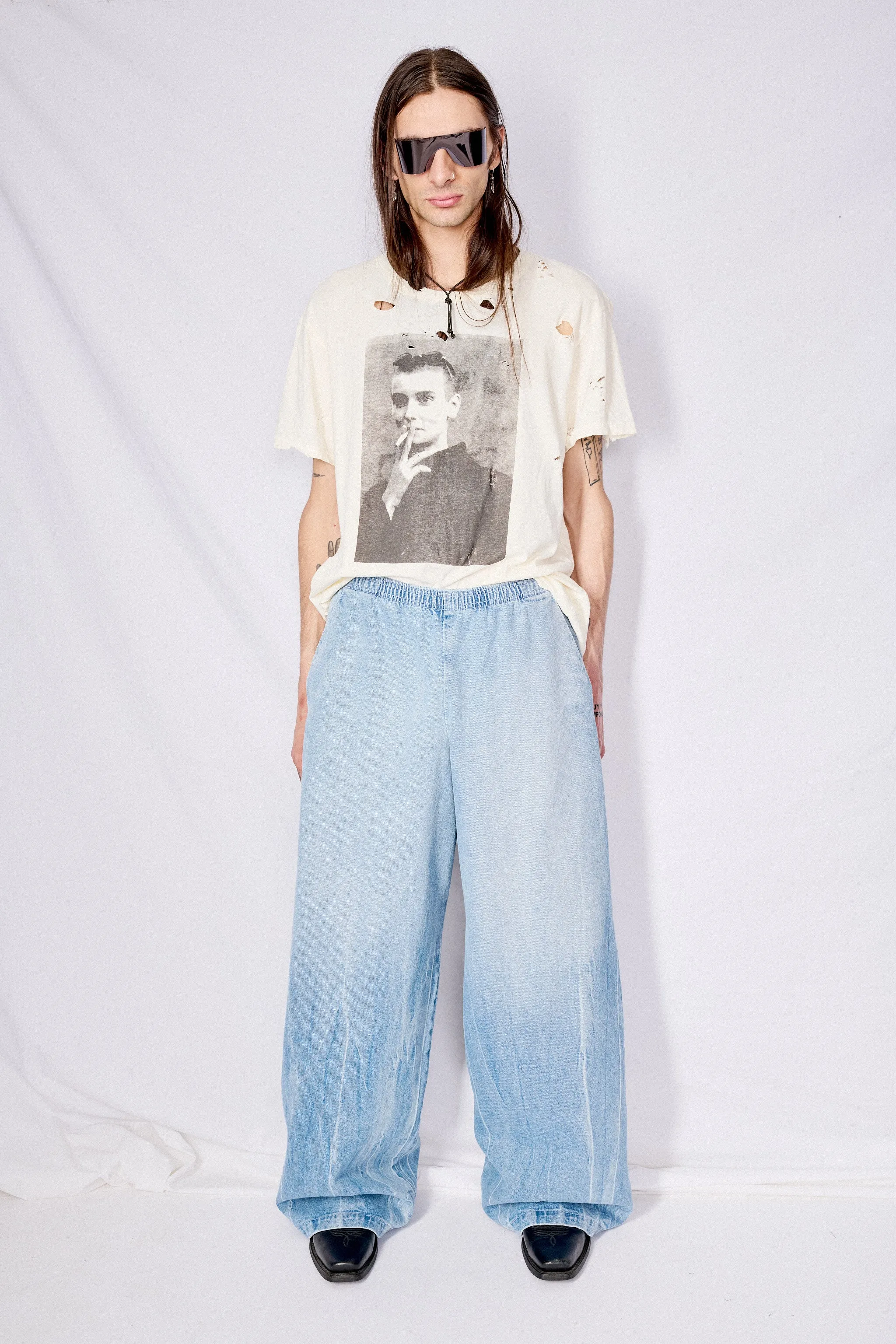 Light Wash Denim Standard Pant