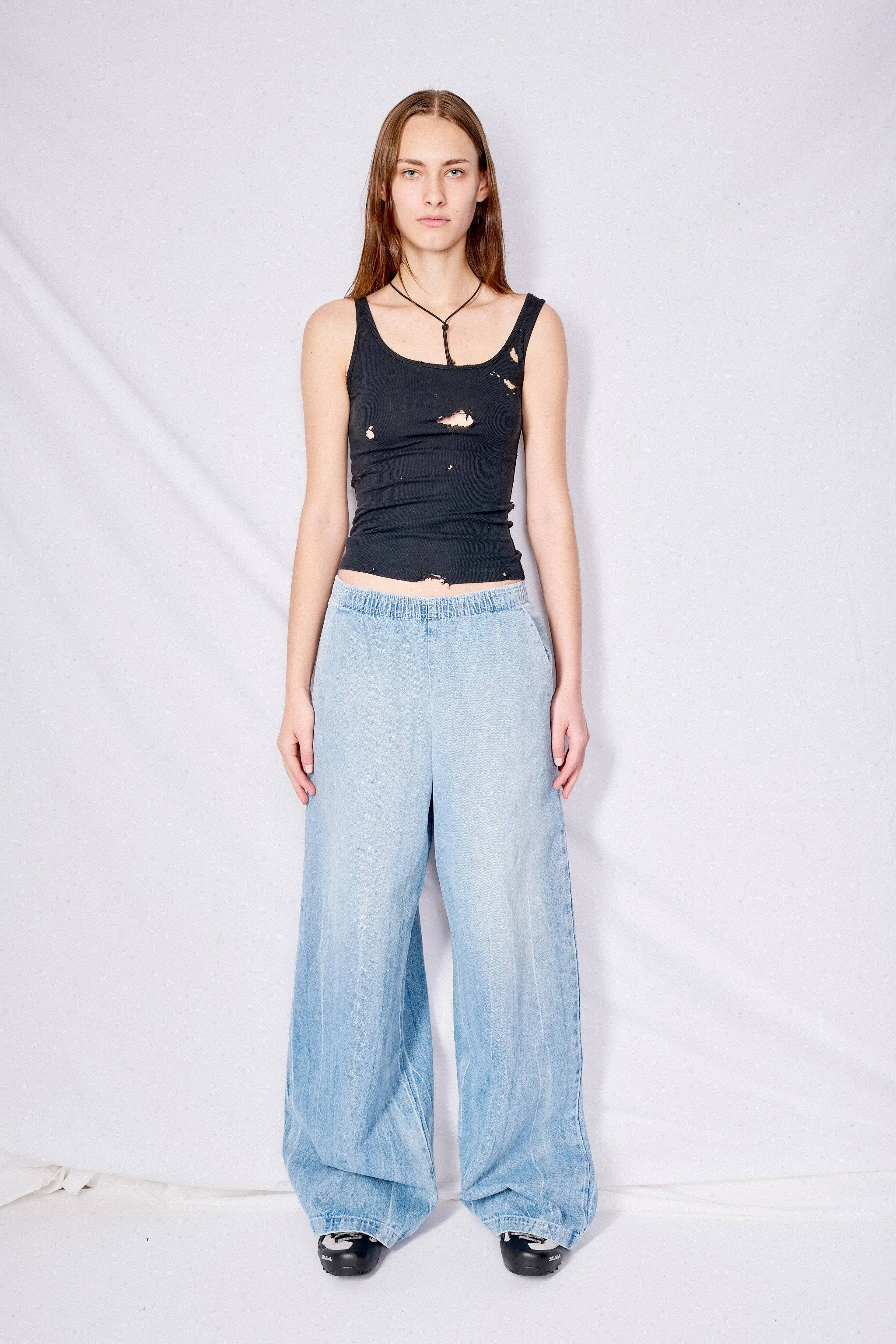 Light Wash Denim Standard Pant