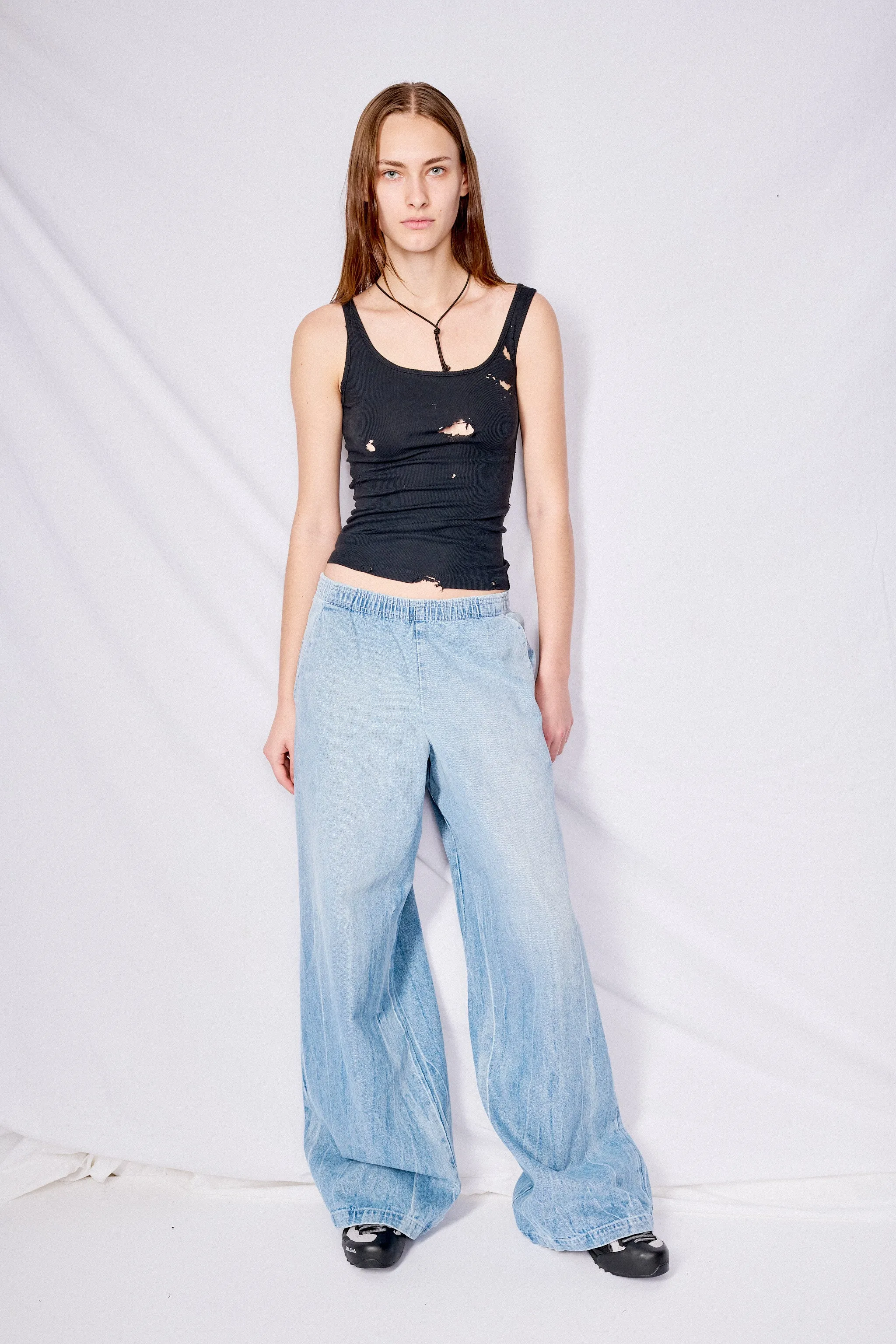 Light Wash Denim Standard Pant