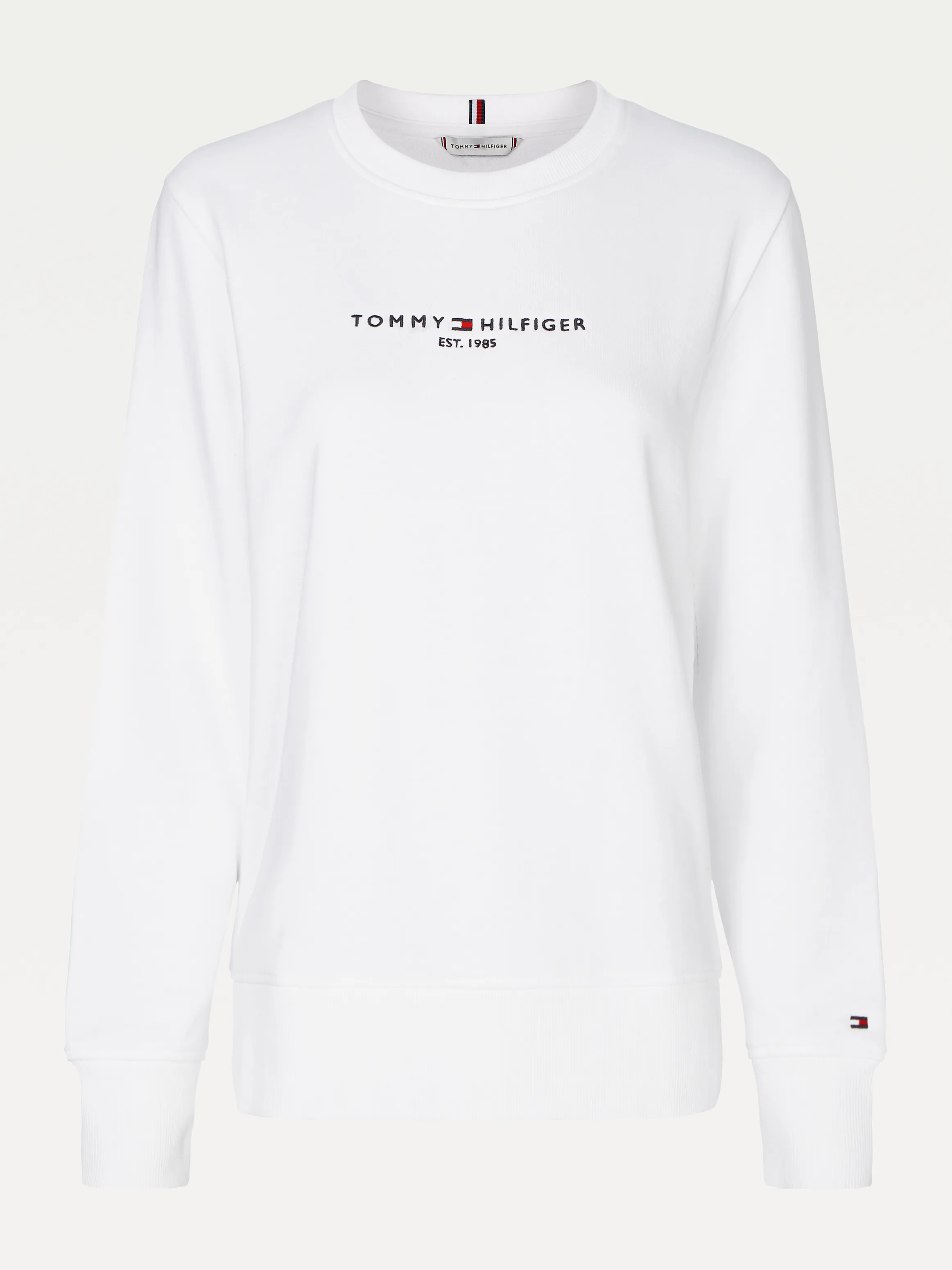 Logo Cotton Crew Neck Sweatshirt | Sweatshirts & Hoodies |   Tommy Hilfiger