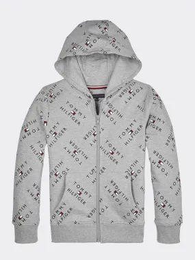 Logo Print Pure Cotton Hoodie | Sweatshirts & Hoodies | Tommy Hilfiger