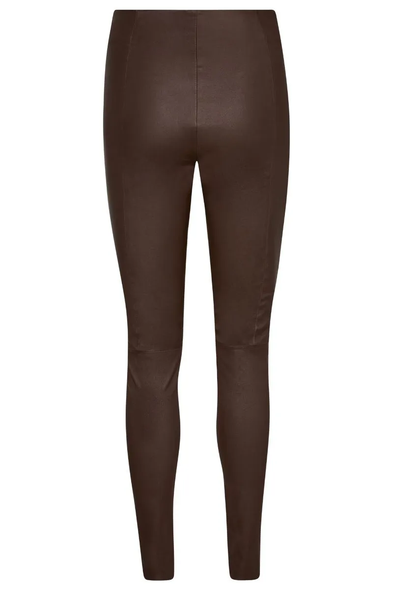 Lucia Stretch Leather Legging  | Rain Drum | Skindbukser fra Mos Mosh