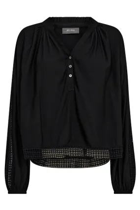 Macha Lace Blouse  | Black | Bluse fra Mos Mosh