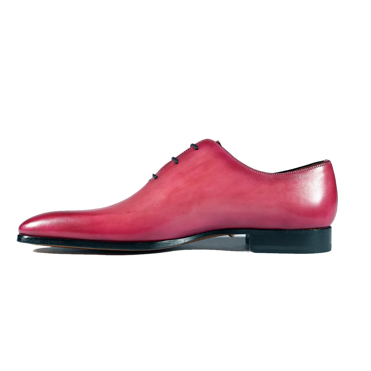 Magnanni 24140 Men's Shoes Flamenco Pink Patina Leather Whole-Cut Oxfords (MAGS1096)