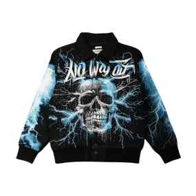 Majestic No Way Out Rhinestone Tapestry Varsity Jacket