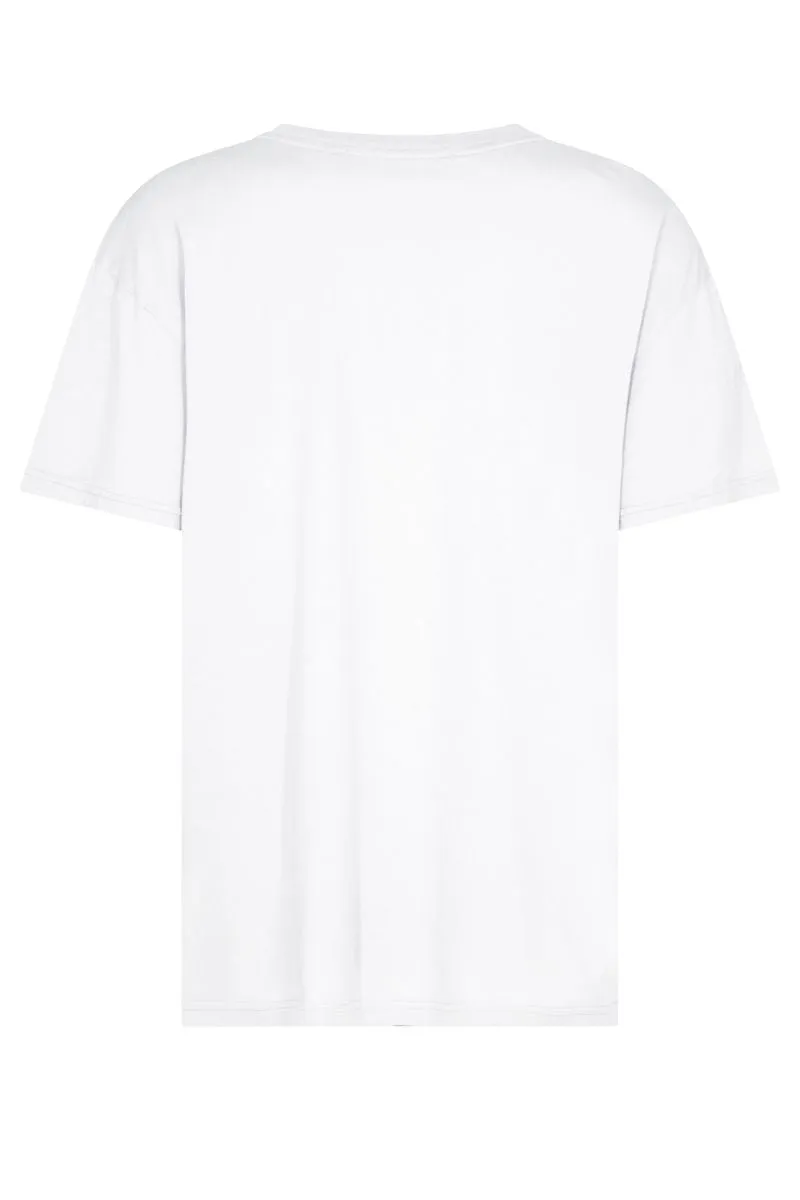 Marchella O-Ss Tee | White | T-shirt fra Mos Mosh