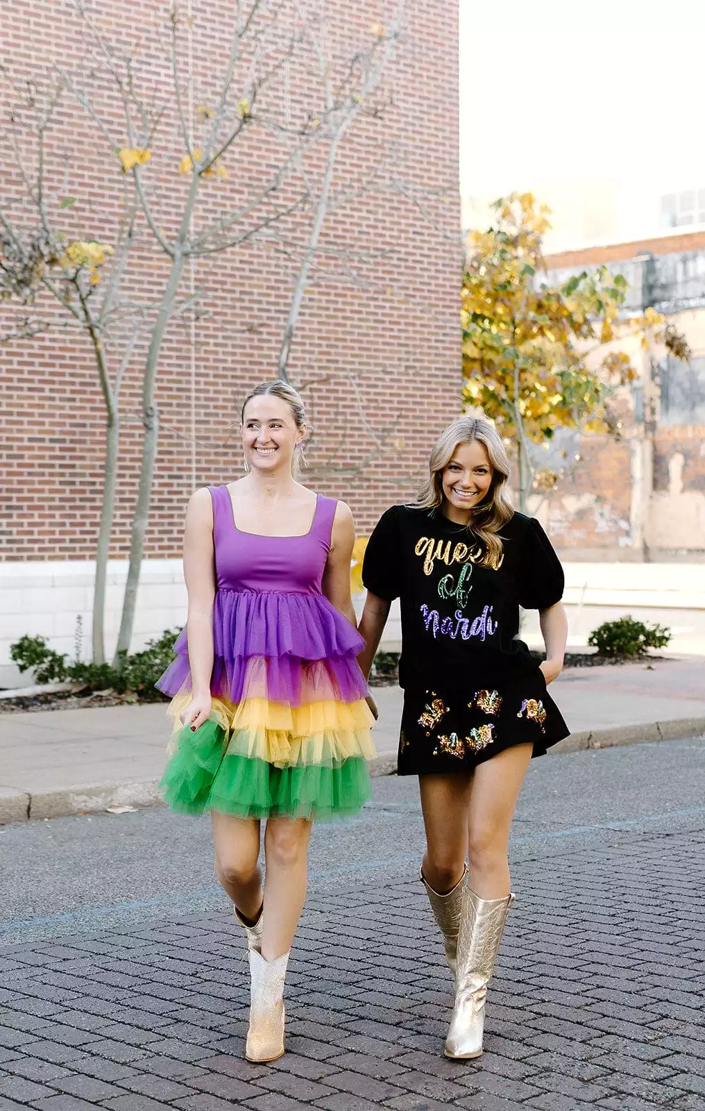 Mardi Gras Tiered Tutu Dress